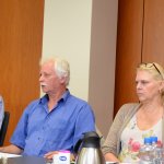 Pressekonferenz am 18. Juli 2017 im Haus der Kirche anlässlich des Jahrestages 2017. Von links: Birgit Nellen (Vorstand), Jürgen Thiesbonenkamp (Kuratorium), Jürgen Widera (Vorstand), Angelika Köhler (Geschäftsstelle) und Ulrike Stender (Kuratorium).